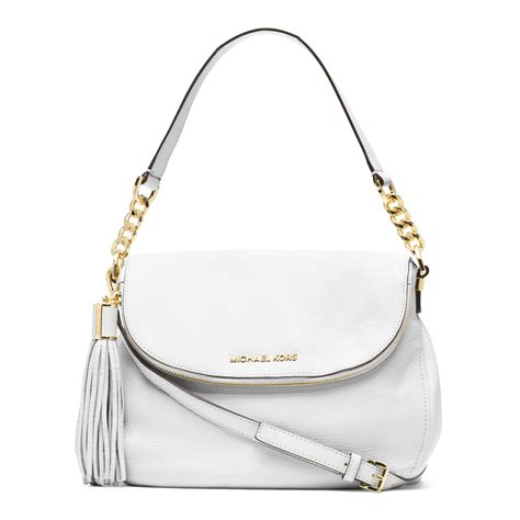 michael kors white shoulder bag.